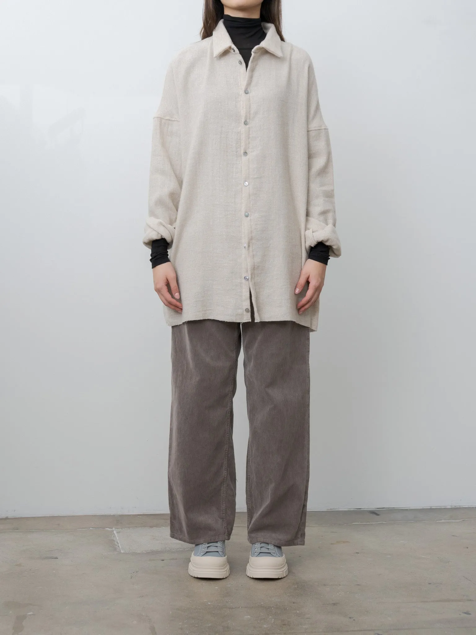 Soft Collar Shirt Light WO/WS - Natural sold by Namu Shop product image thumbnail 3