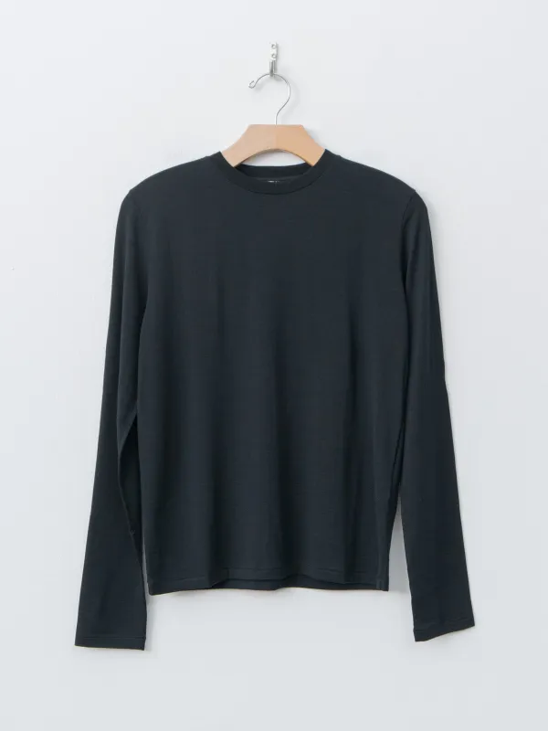 Wool Soft Jersey L/S Tee - Black sold by Namu Shop