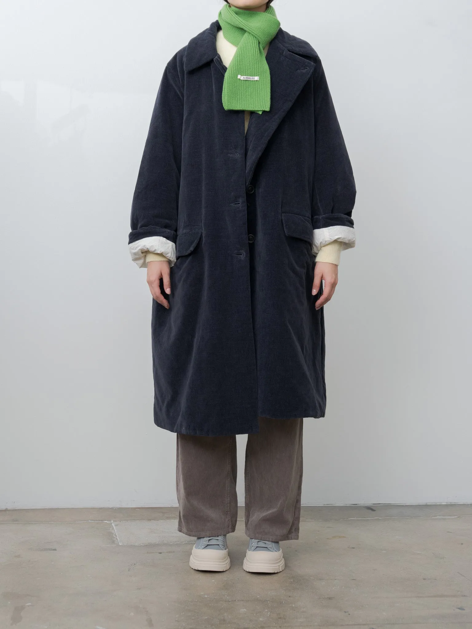 Light Cashmere Knit Stole - Green sold by Namu Shop product image thumbnail 3