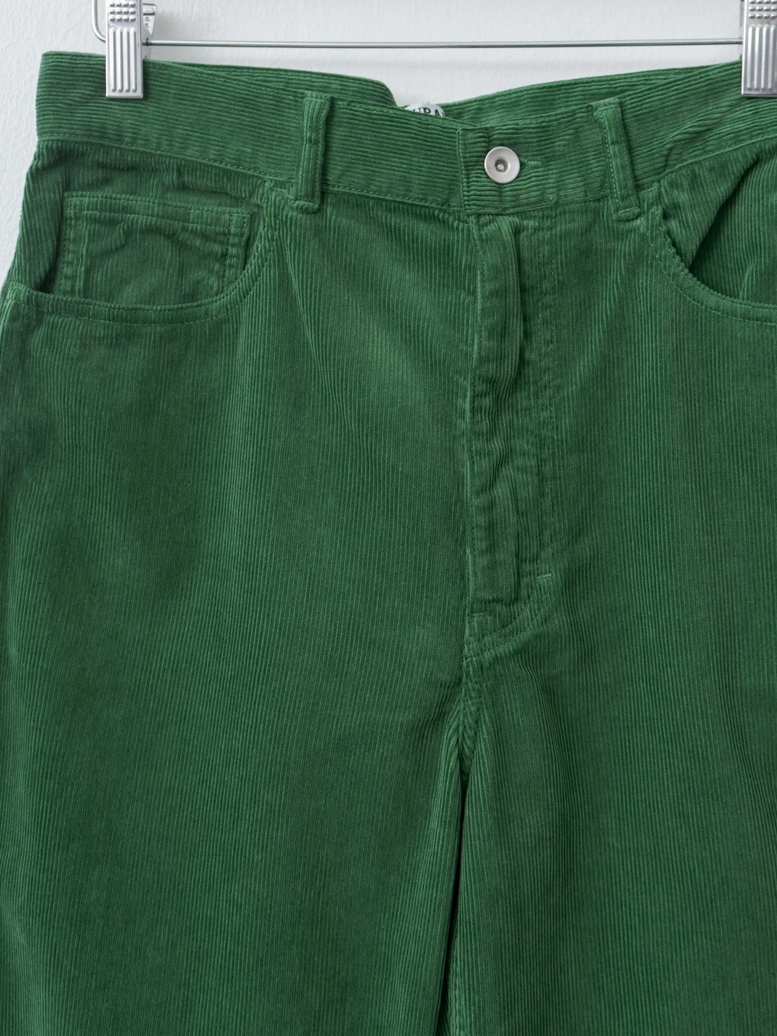 Pigment Dyed Finx Corduroy Wide 5P Pants - Forest Green sold by Namu Shop product image thumbnail 5