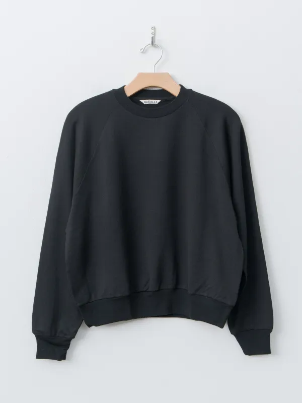 Light Wool Sweat P/O - Black (Women's) made by Auralee