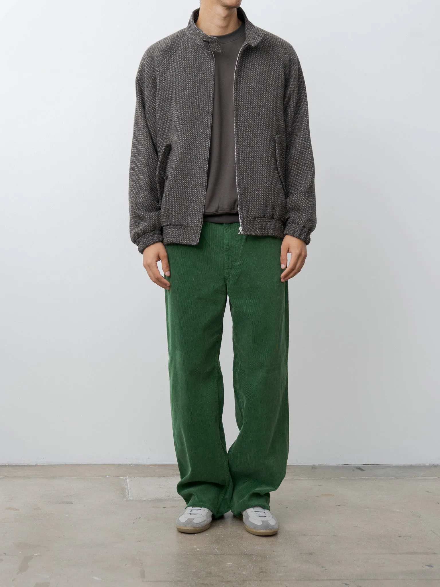Pigment Dyed Finx Corduroy Wide 5P Pants - Forest Green sold by Namu Shop product image thumbnail 5