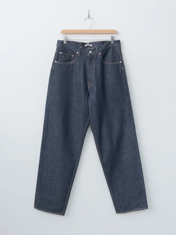 Hard Twist Denim Wide Pants - Indigo made by Auralee
