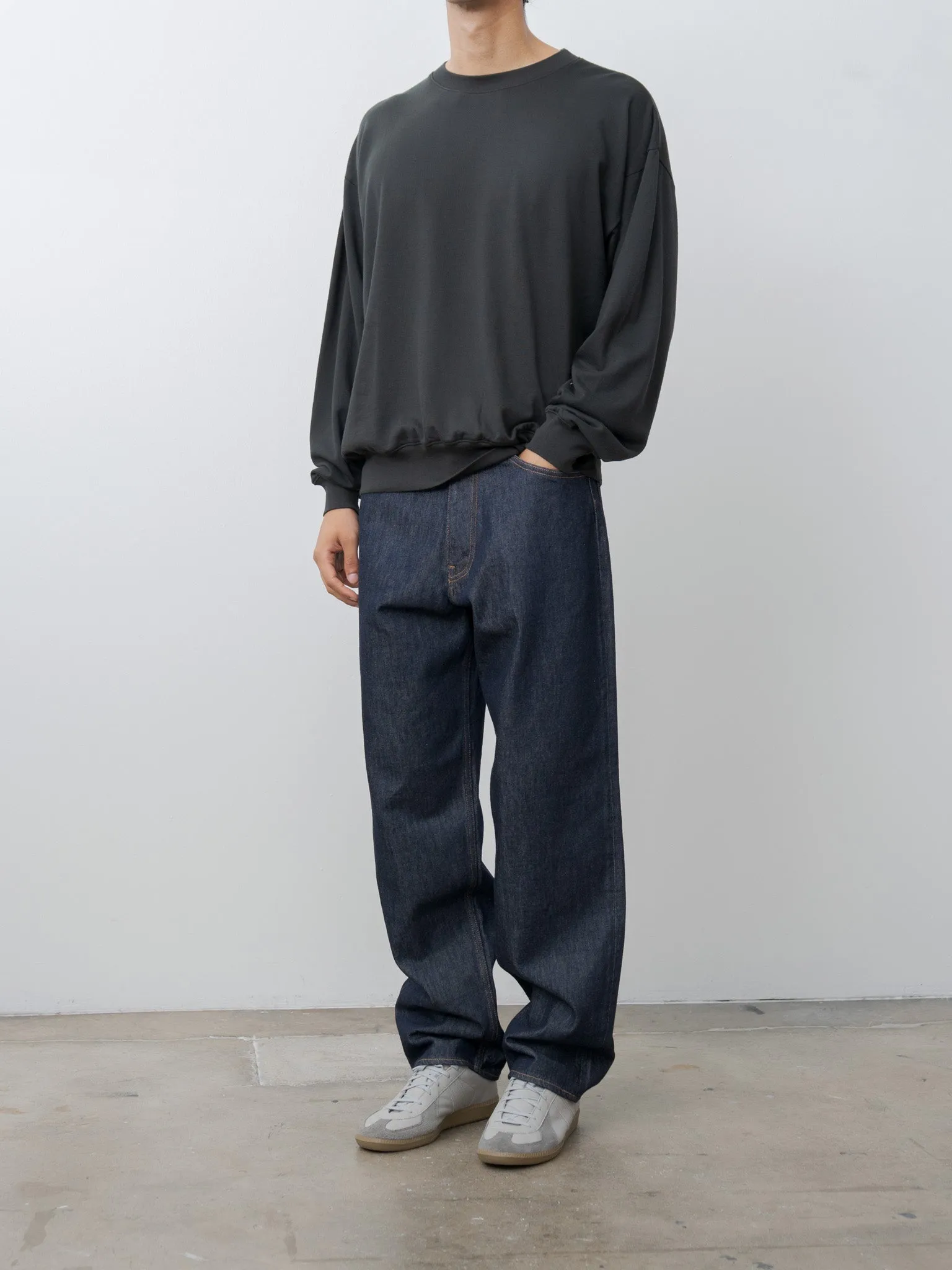 Hard Twist Denim Wide Pants - Indigo sold by Namu Shop product image thumbnail 2