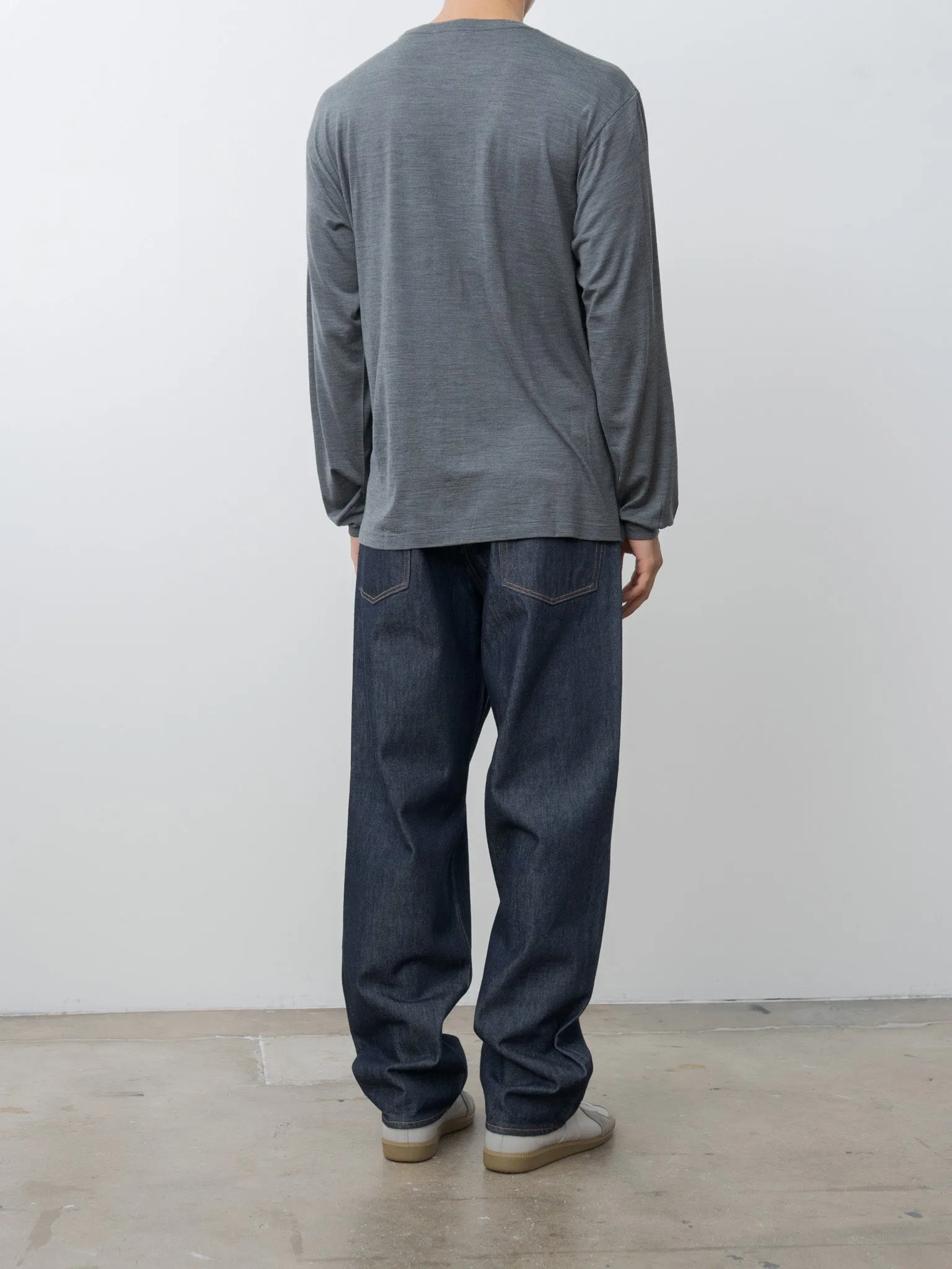 Wool Soft Jersey L/S Tee - Top Charcoal sold by Namu Shop product image thumbnail 4