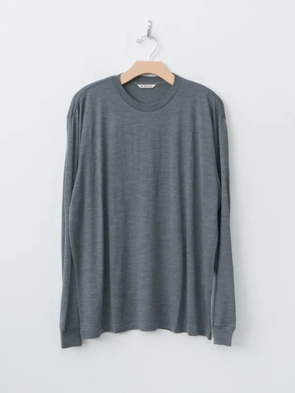 Wool Soft Jersey L/S Tee - Top Charcoal sold by Namu Shop
