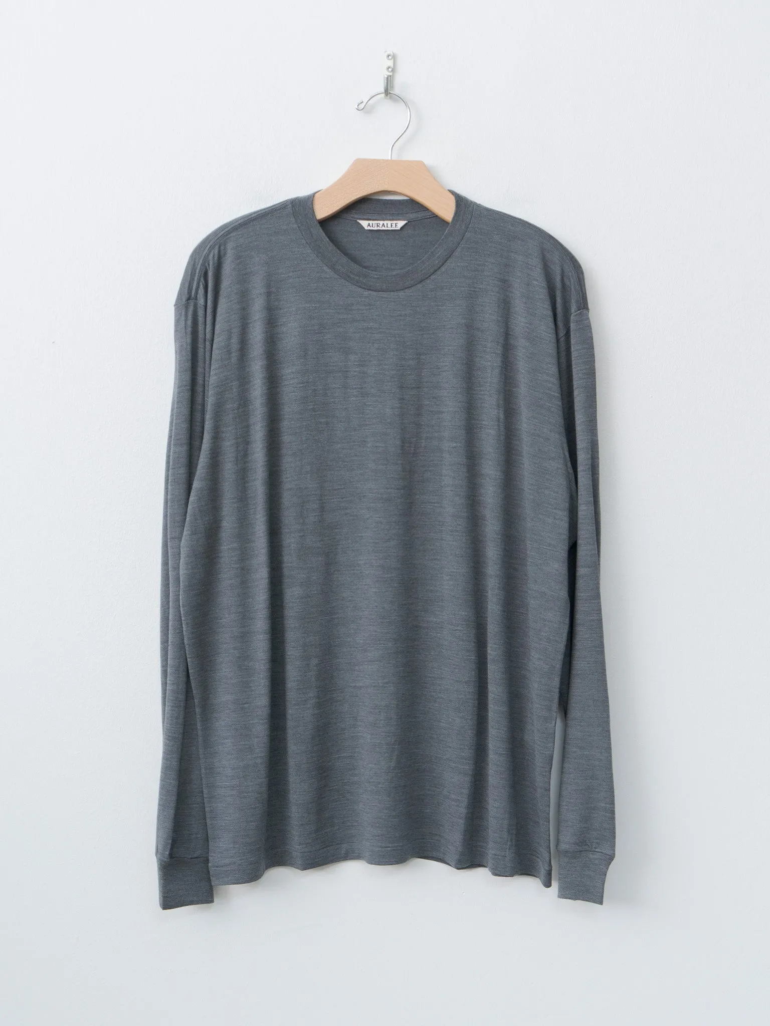 Wool Soft Jersey L/S Tee - Top Charcoal sold by Namu Shop