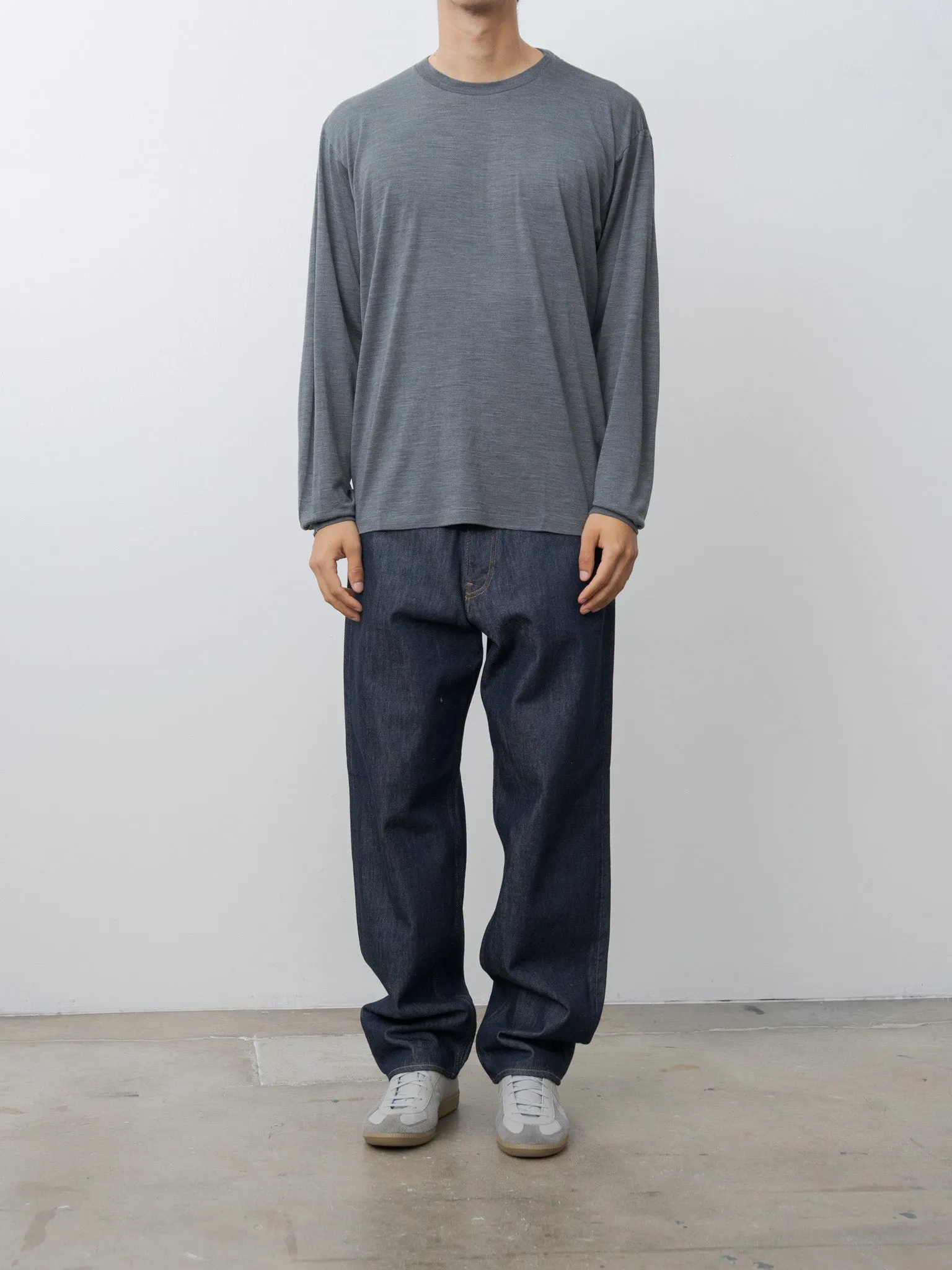 Wool Soft Jersey L/S Tee - Top Charcoal sold by Namu Shop product image thumbnail 2