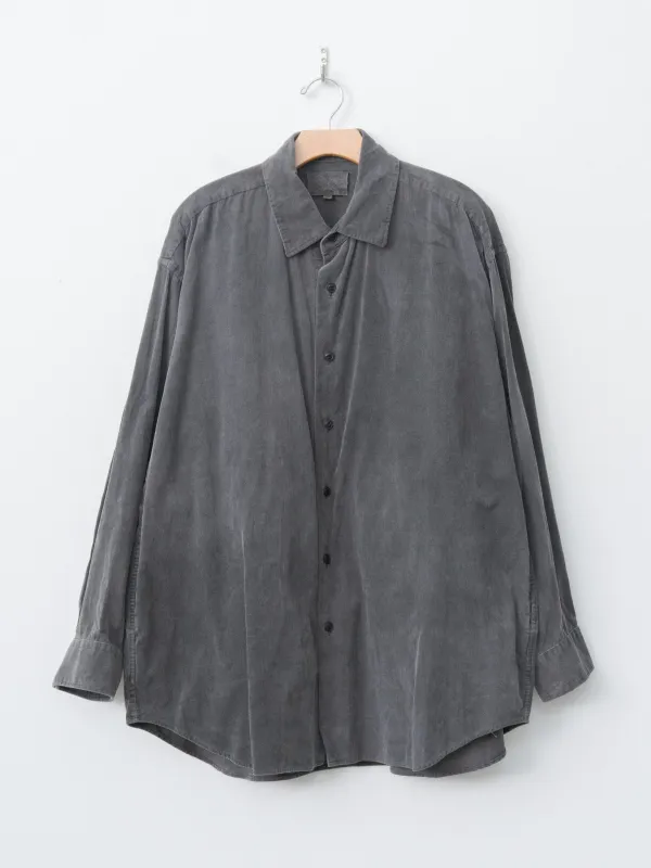 Micro Corduroy Shirt Jacket - Sumi Ink sold by Namu Shop