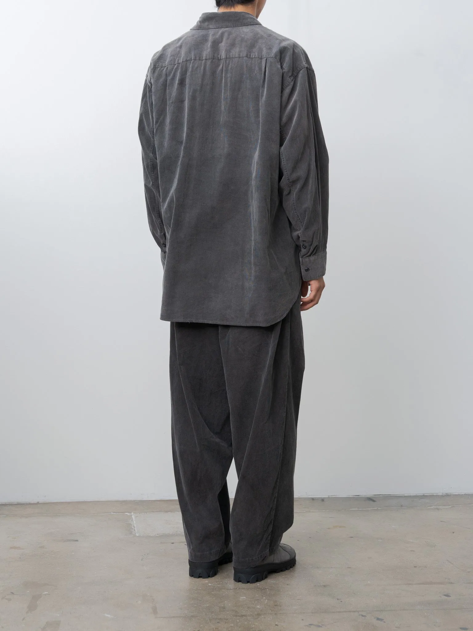 Micro Corduroy Shirt Jacket - Sumi Ink sold by Namu Shop product image thumbnail 4