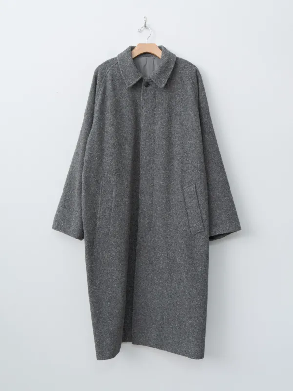Kemp Melton Wool Bal Collar Coat - Charcoal Gray sold by Namu Shop