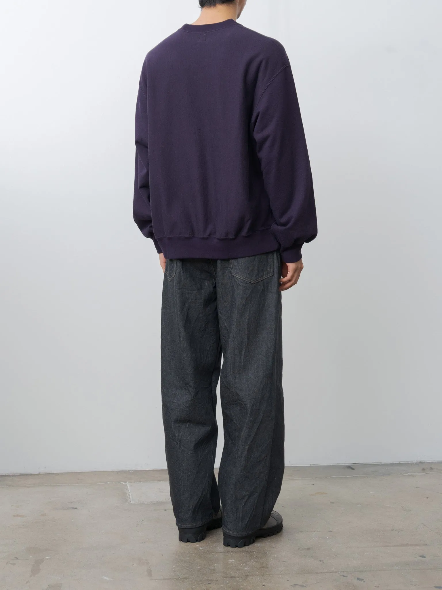 Crewneck Sweat P/O Wide - Dark Purple sold by Namu Shop product image thumbnail 4