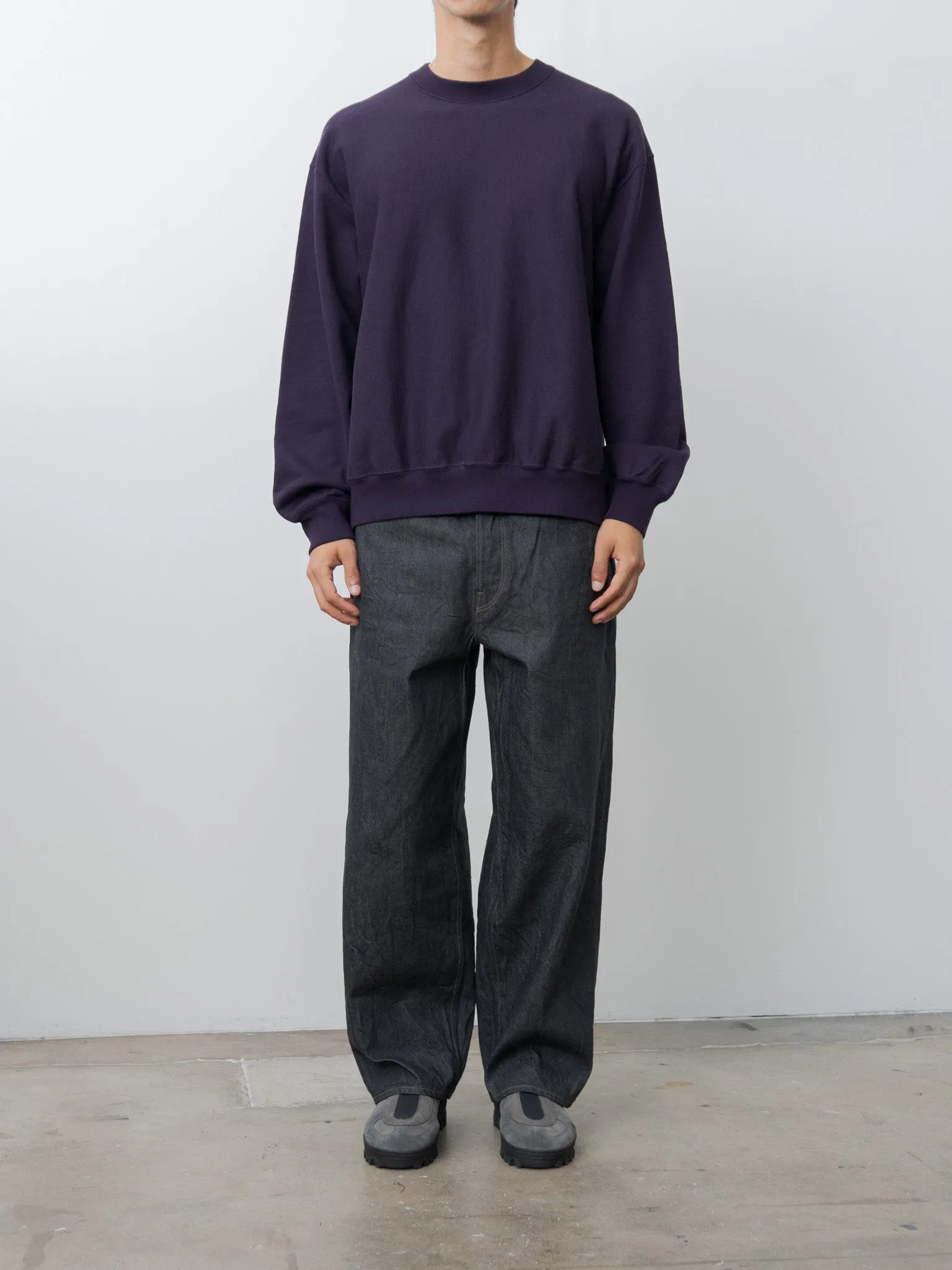 Crewneck Sweat P/O Wide - Dark Purple sold by Namu Shop product image thumbnail 2