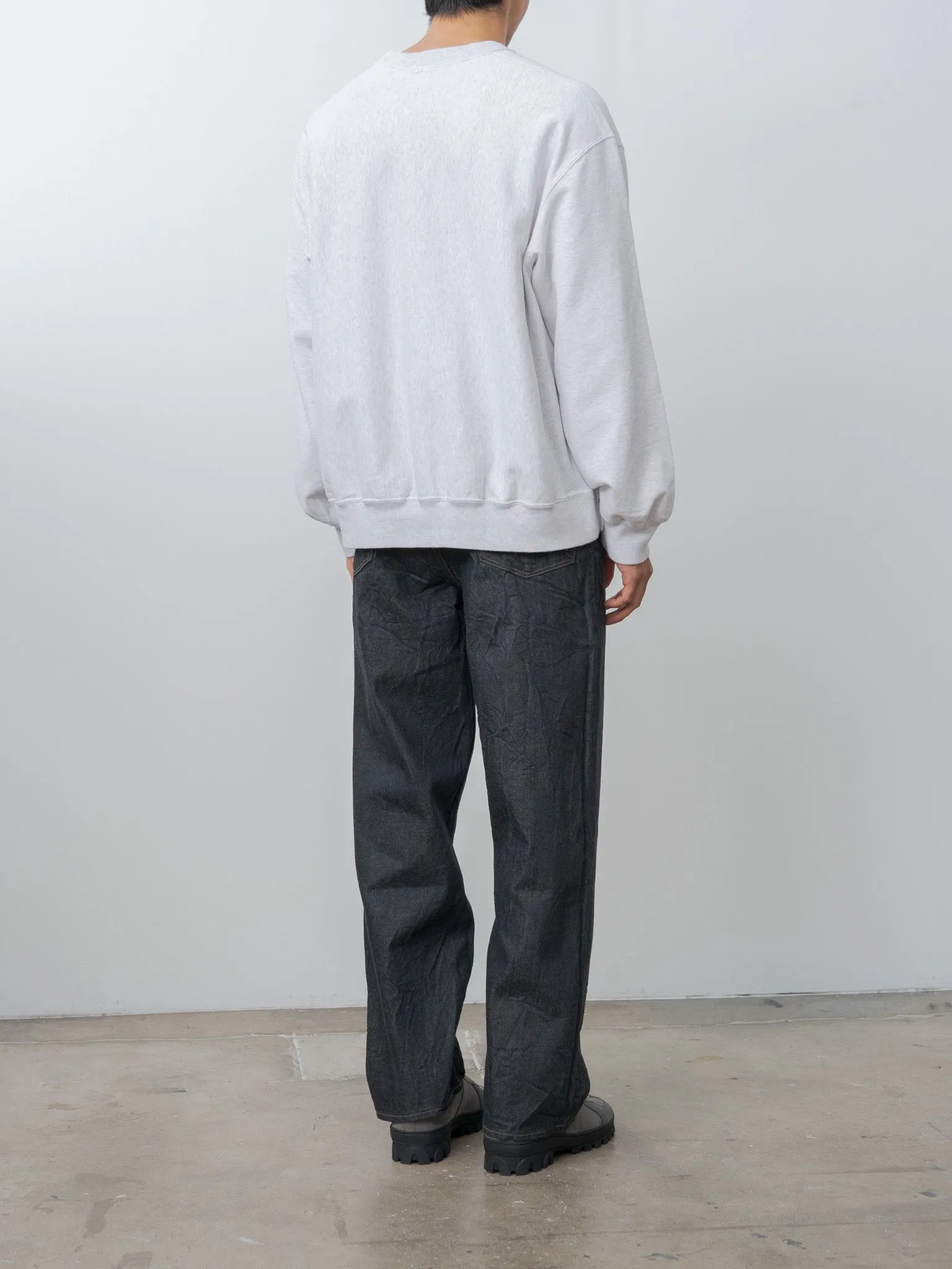 Crewneck Sweat P/O Wide - Heather White sold by Namu Shop product image thumbnail 4