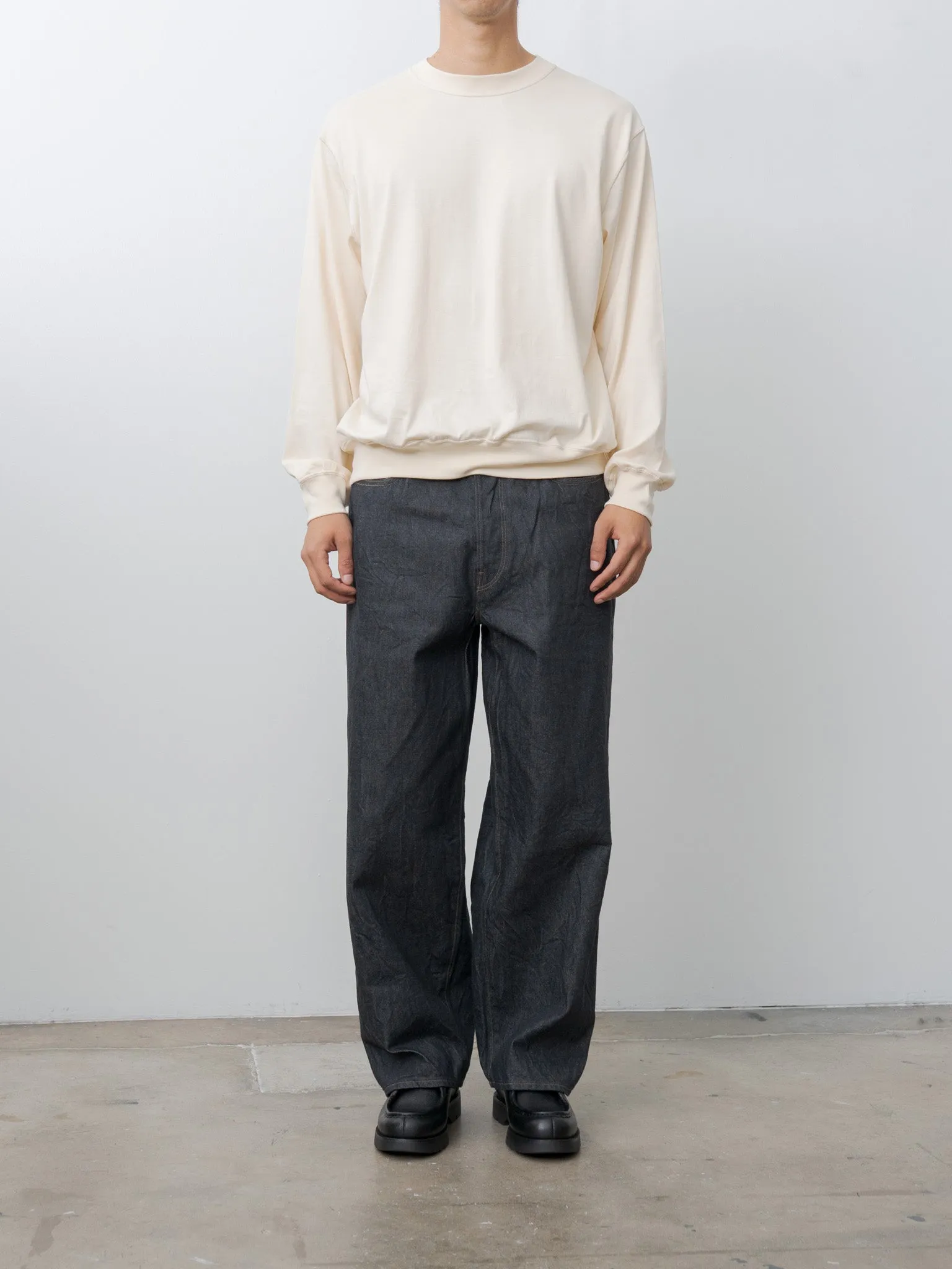 13.5oz Denim Pants Wide - Sulfur Black sold by Namu Shop product image thumbnail 2