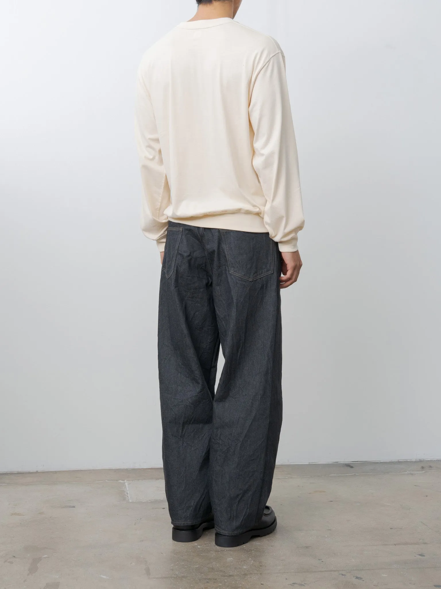 13.5oz Denim Pants Wide - Sulfur Black sold by Namu Shop product image thumbnail 4