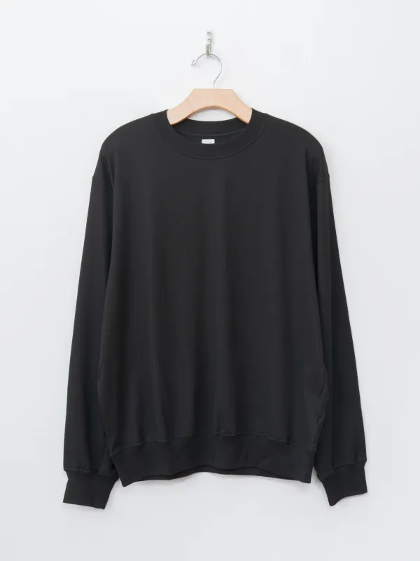 Silk Cotton L/S Pullover - Black sold by Namu Shop
