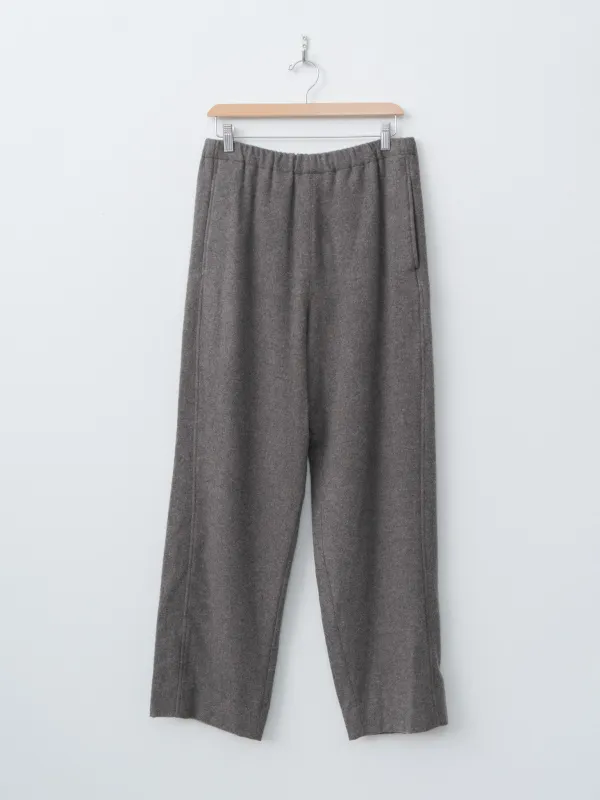 Wool Cashmere Fleece Easy Trouser - Gray Brown sold by Namu Shop