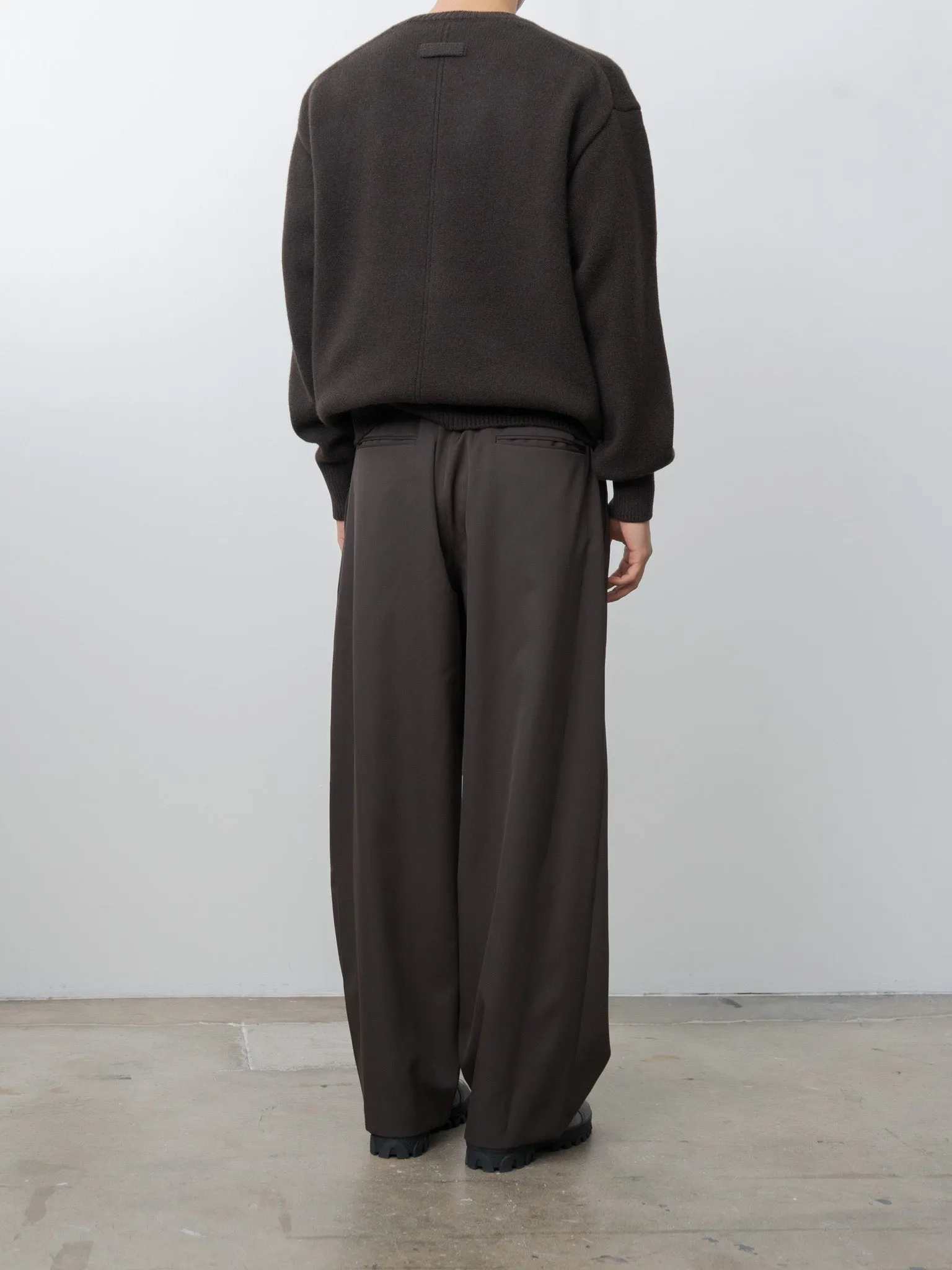 Easy Wide Trousers - Gray Khaki sold by Namu Shop product image thumbnail 5