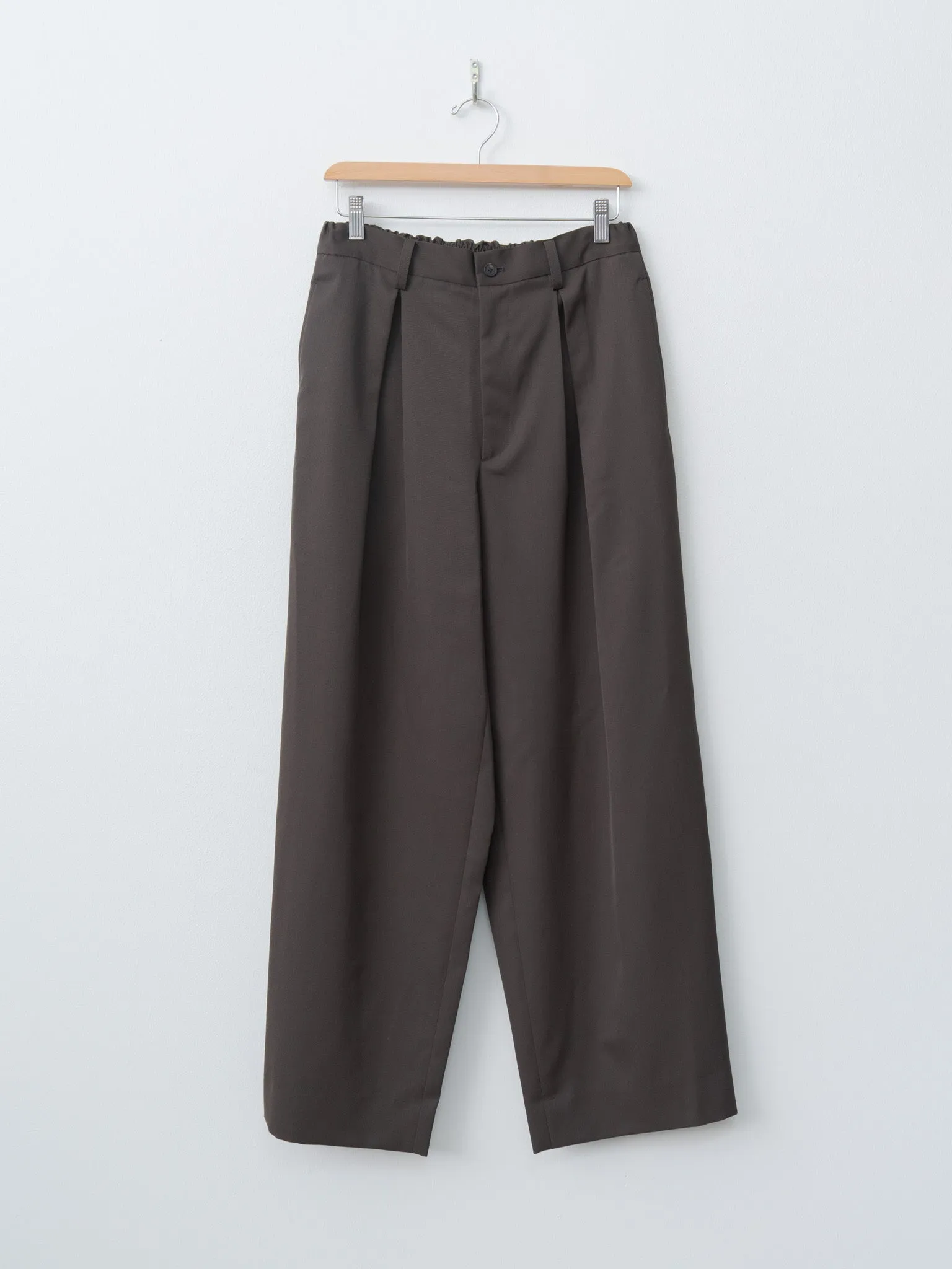 Easy Wide Trousers - Gray Khaki sold by Namu Shop