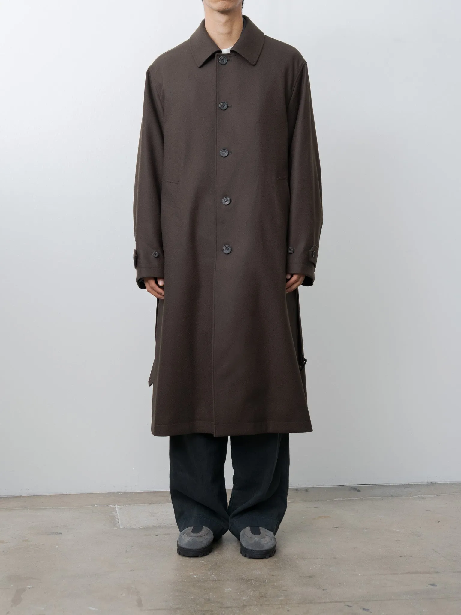 Oversized Investigated Coat - Gray Brown sold by Namu Shop product image thumbnail 3