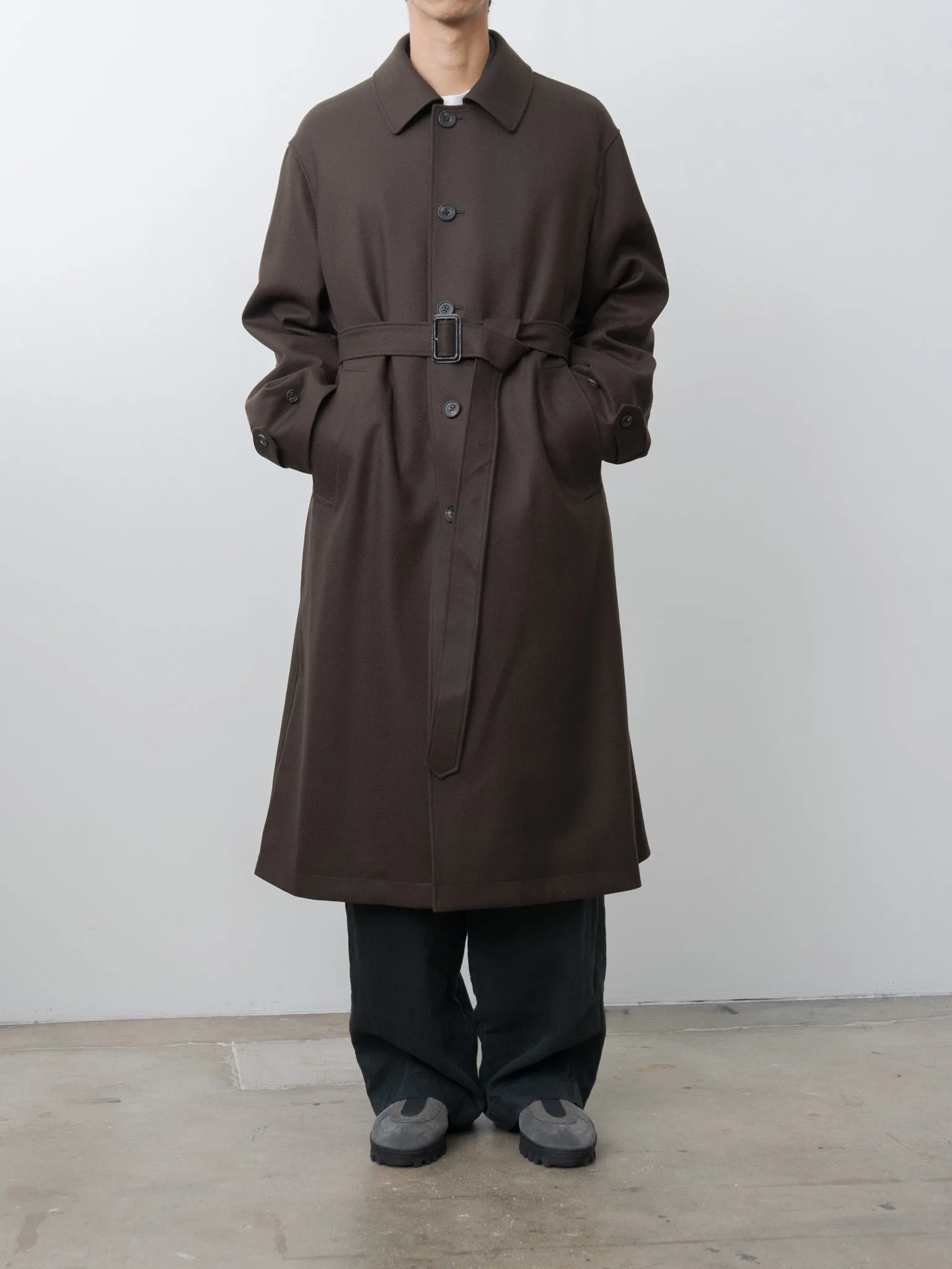 Oversized Investigated Coat - Gray Brown sold by Namu Shop product image thumbnail 4
