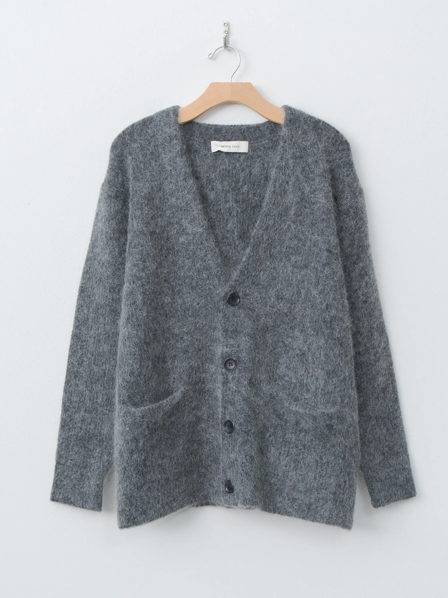 Mohair Cardigan - Charcoal sold by Namu Shop