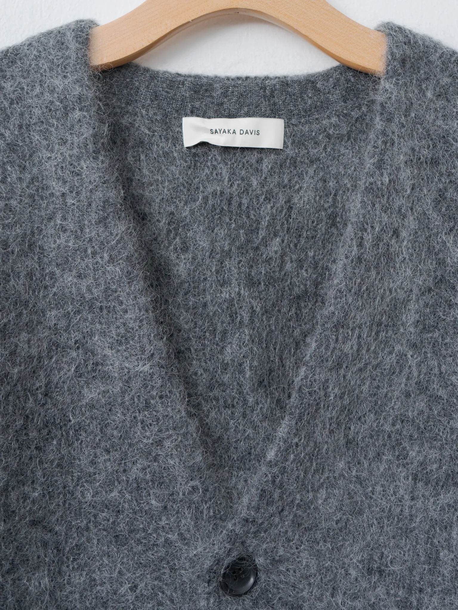 Mohair Cardigan - Charcoal sold by Namu Shop product image thumbnail 5