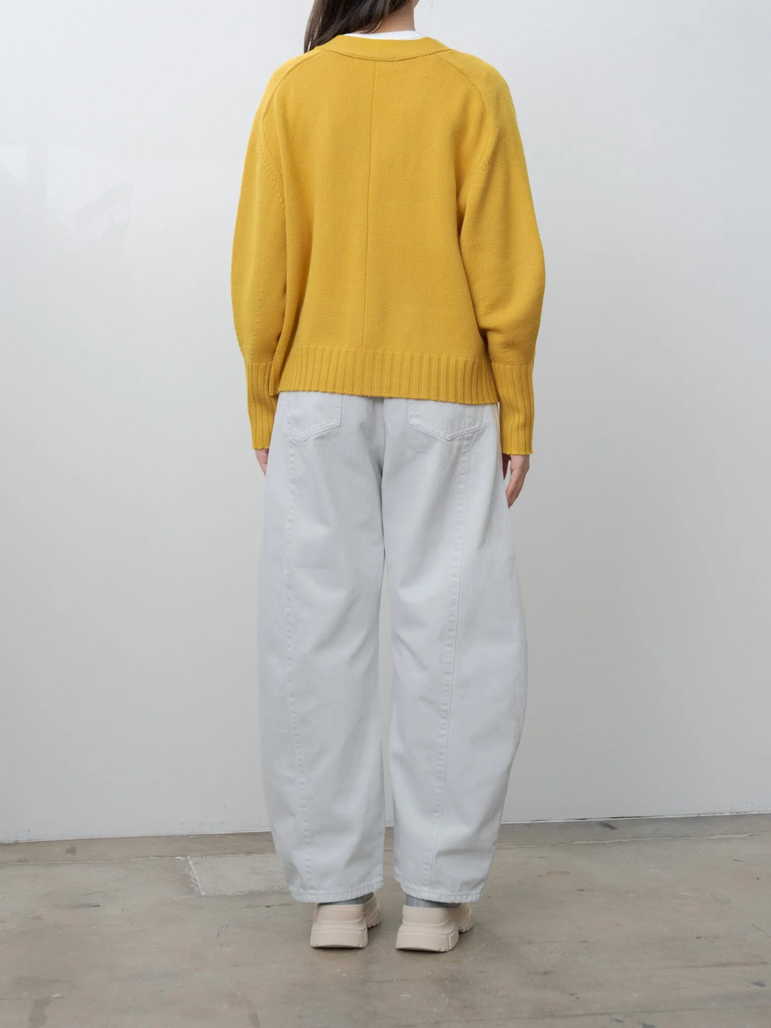 Balloon Sleeve Cardigan - Golden Sun sold by Namu Shop product image thumbnail 4