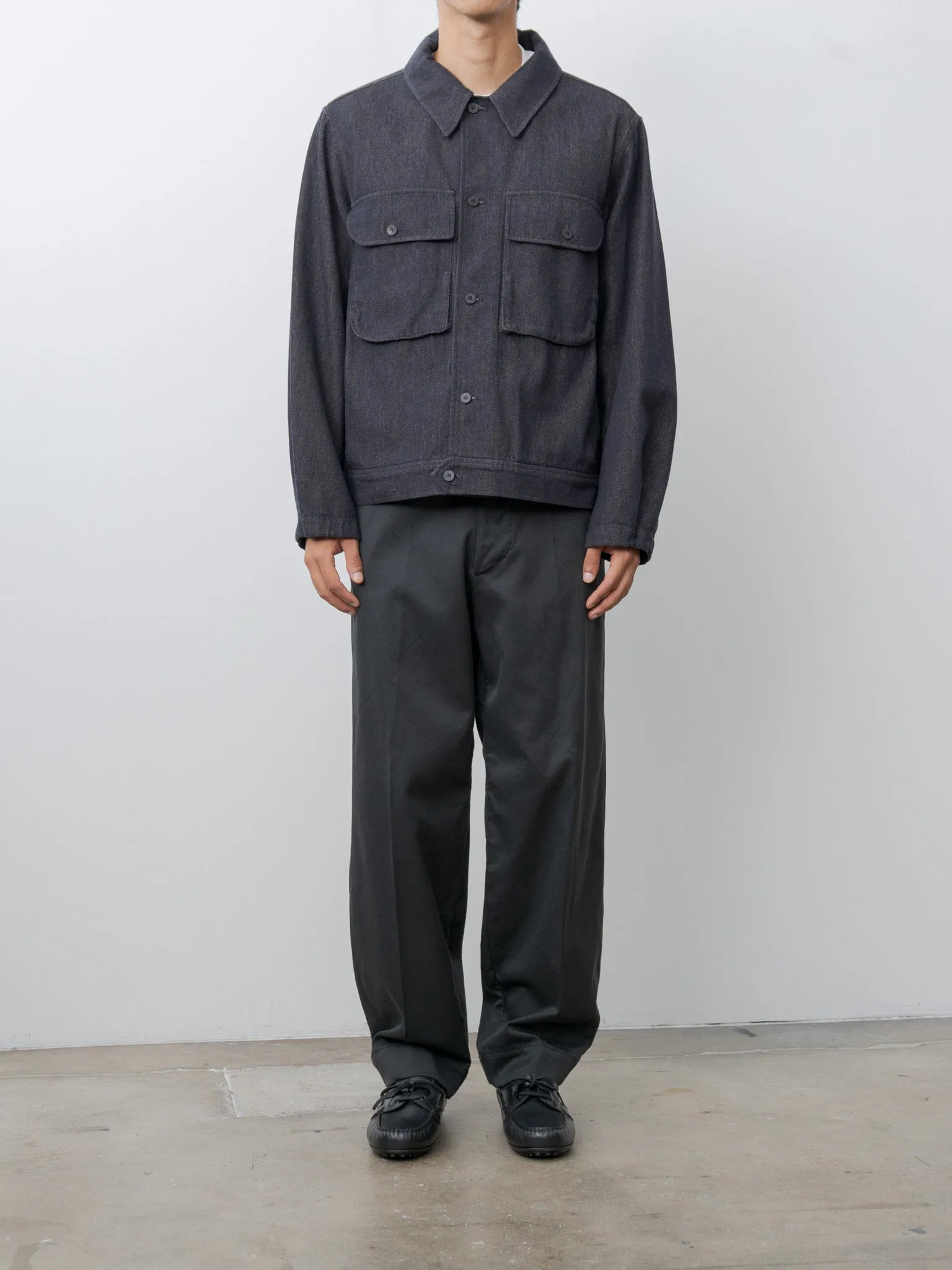 Cotton Drill Wide Military Khakis - Black sold by Namu Shop product image thumbnail 2