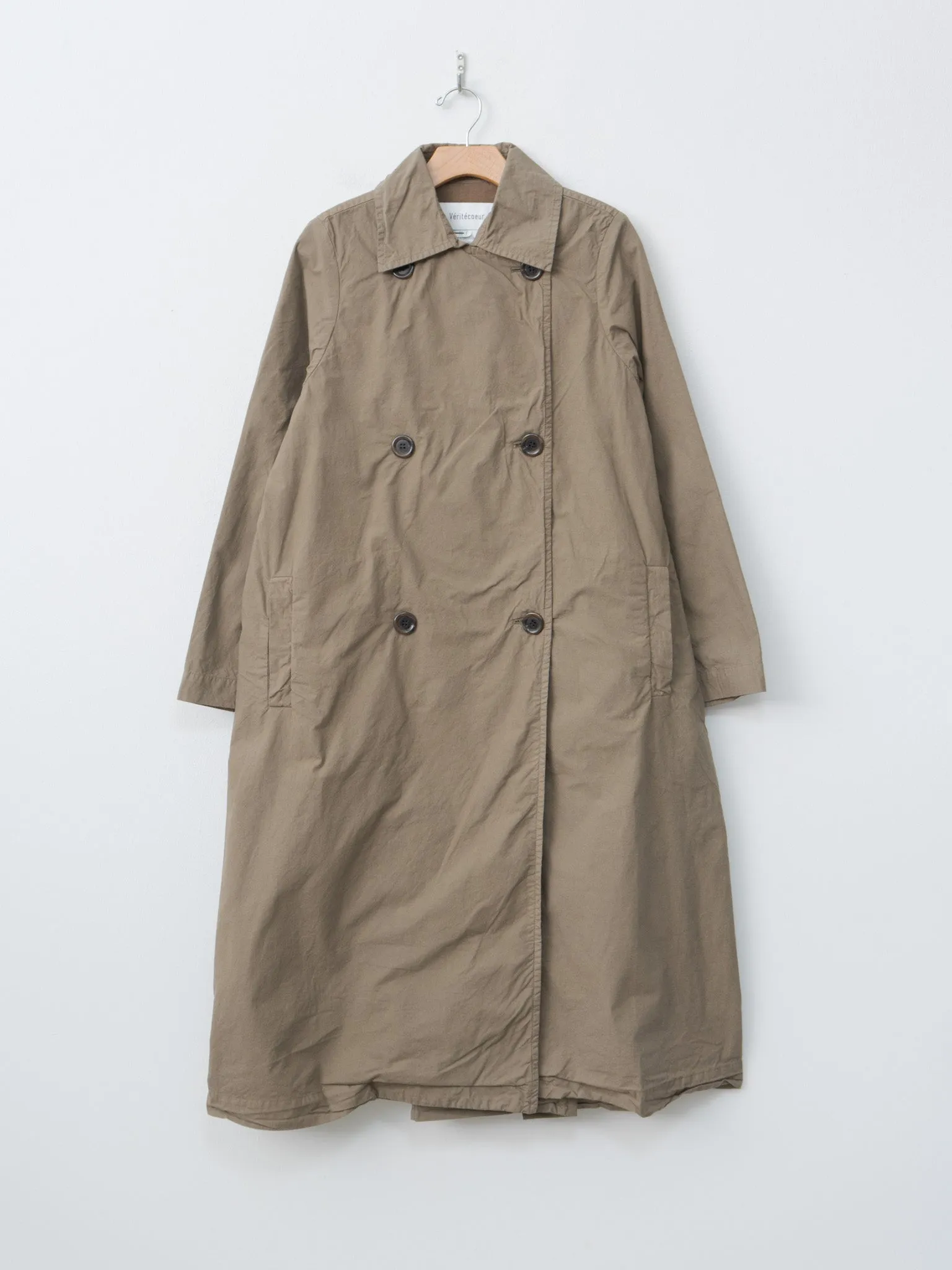 Double Button Coat - Khaki Olive sold by Namu Shop