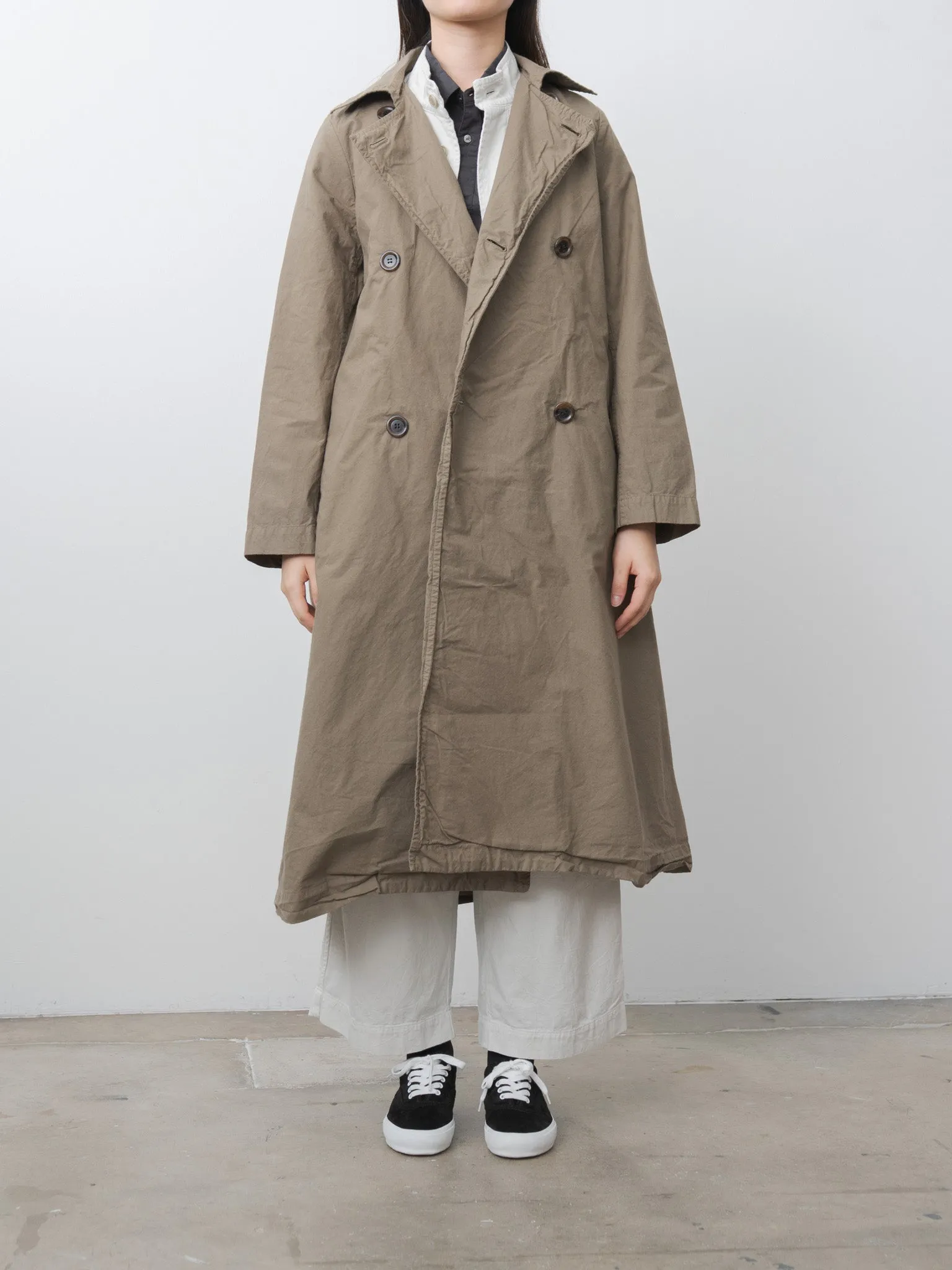 Double Button Coat - Khaki Olive sold by Namu Shop product image thumbnail 3