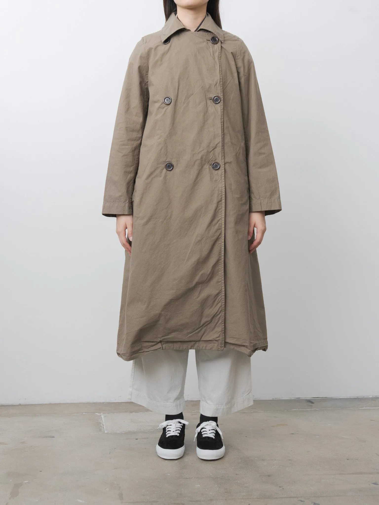 Double Button Coat - Khaki Olive sold by Namu Shop product image thumbnail 2