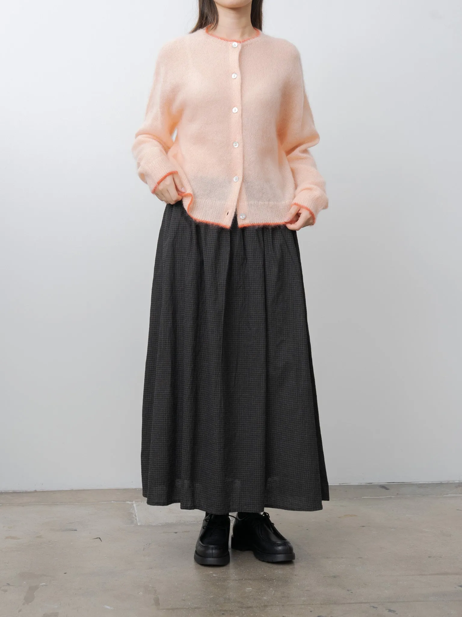 Mohair Cardigan - Pink x Orange sold by Namu Shop product image thumbnail 3