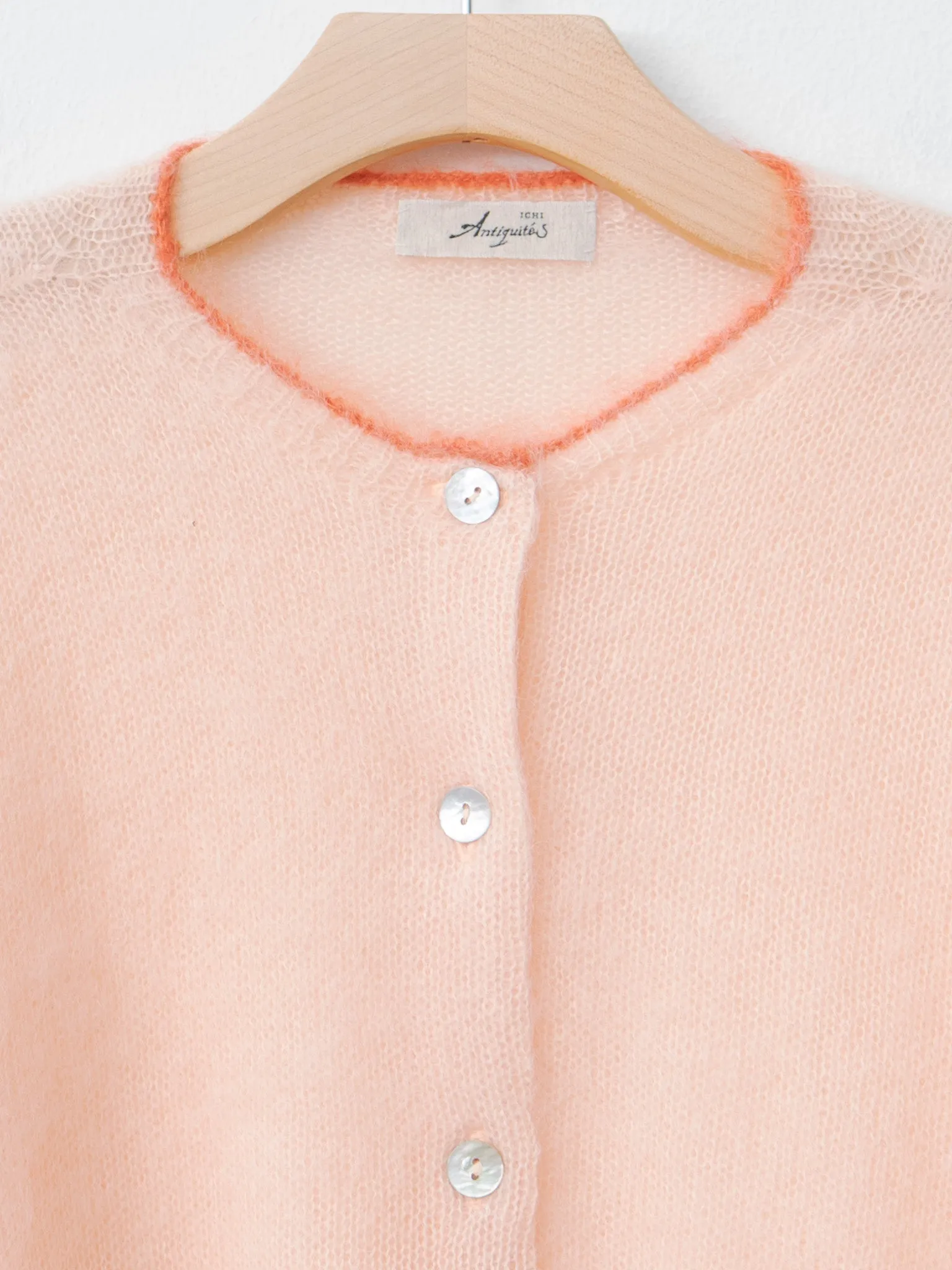Mohair Cardigan - Pink x Orange sold by Namu Shop product image thumbnail 5