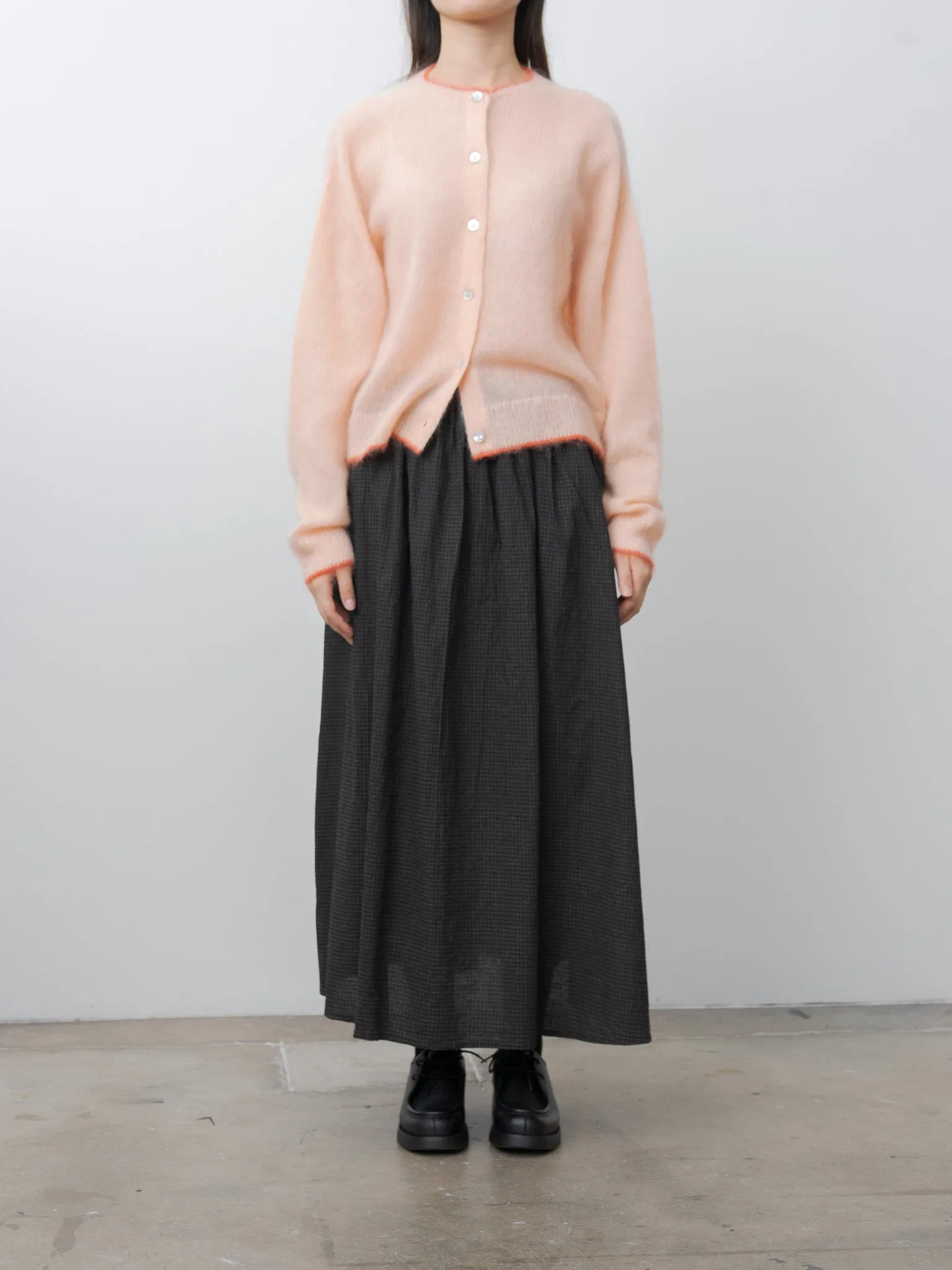 Mohair Cardigan - Pink x Orange sold by Namu Shop product image thumbnail 2