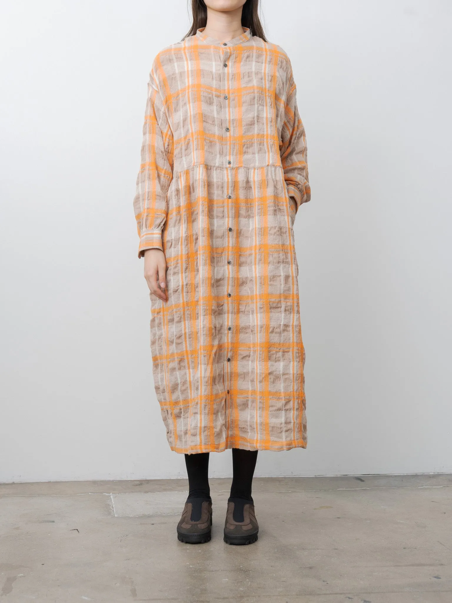 C/W Tartan Dress - Orange sold by Namu Shop product image thumbnail 2