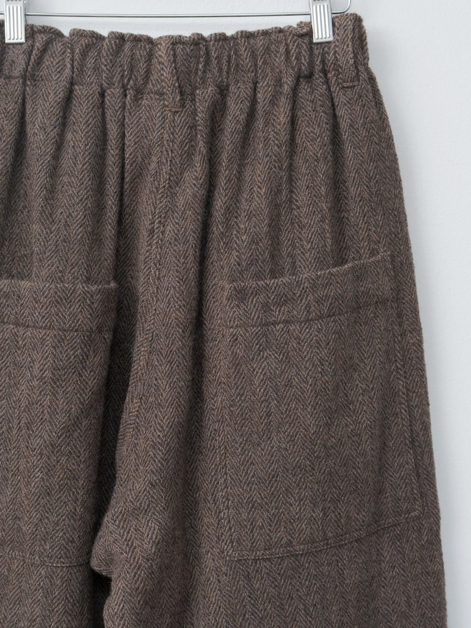 Wool Herringbone Pants - Brown sold by Namu Shop product image thumbnail 5