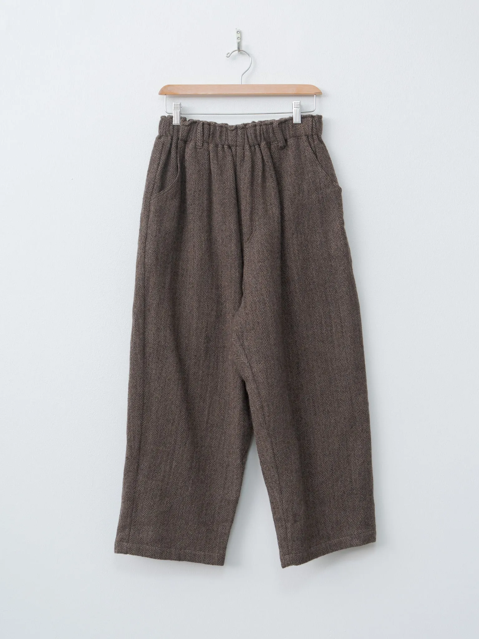 Wool Herringbone Pants - Brown sold by Namu Shop