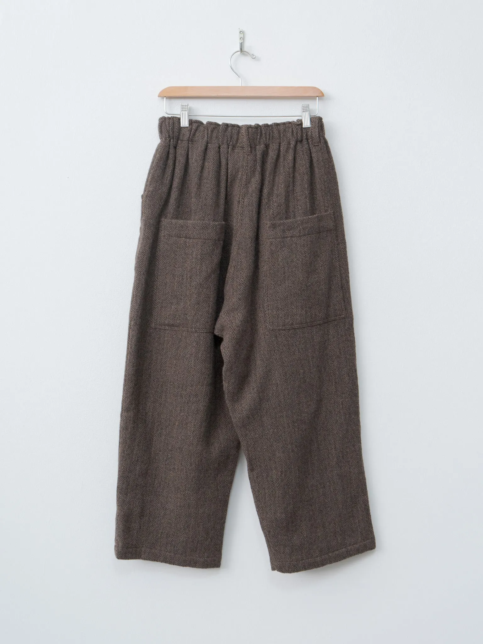 Wool Herringbone Pants - Brown sold by Namu Shop product image thumbnail 4
