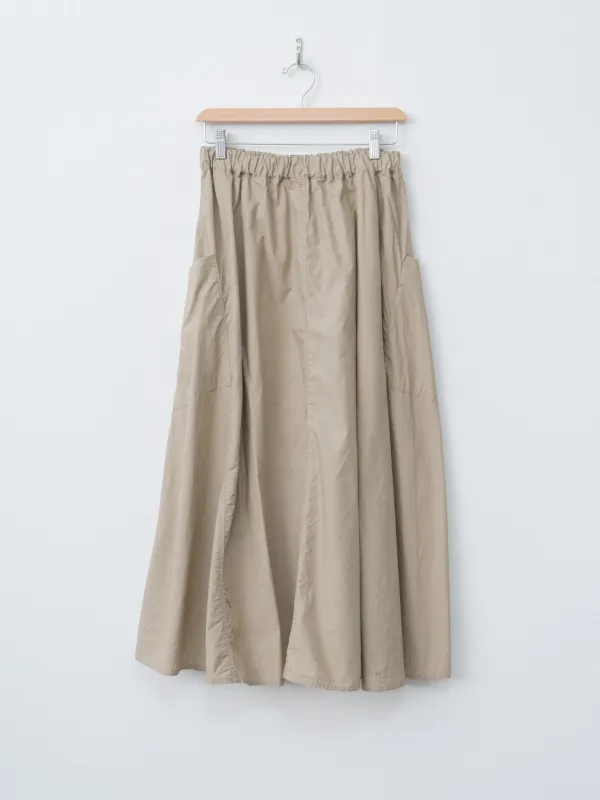 Typewriter Cotton Skirt - Beige sold by Namu Shop
