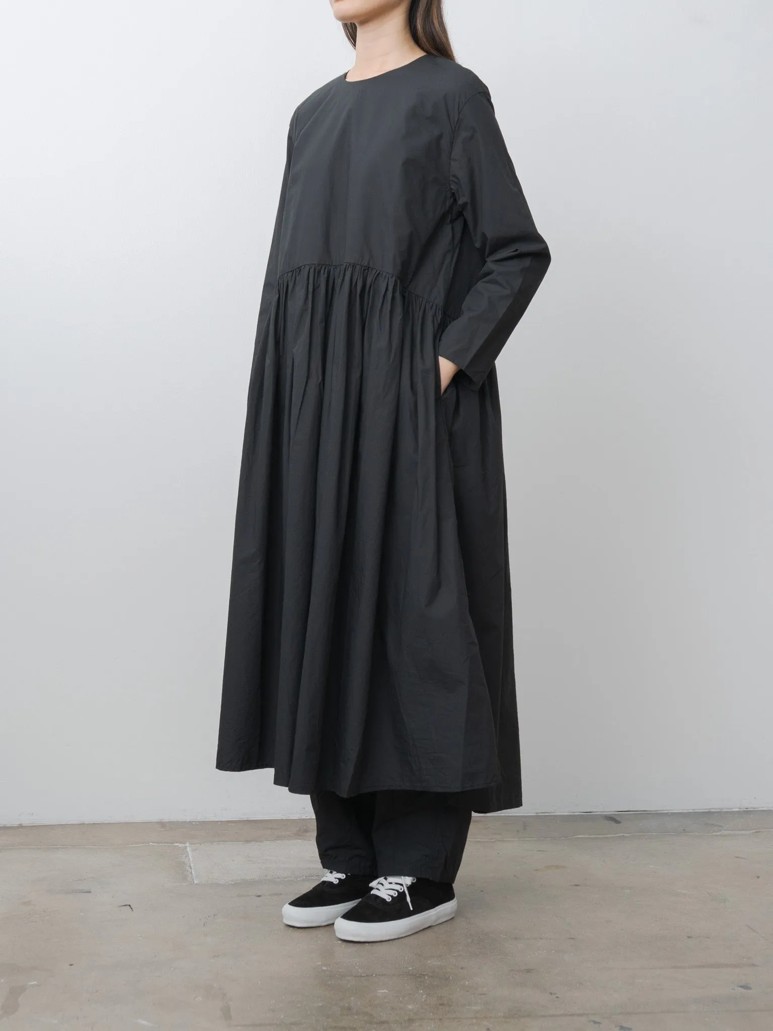 Typewriter Cotton Dress - Black sold by Namu Shop product image thumbnail 3