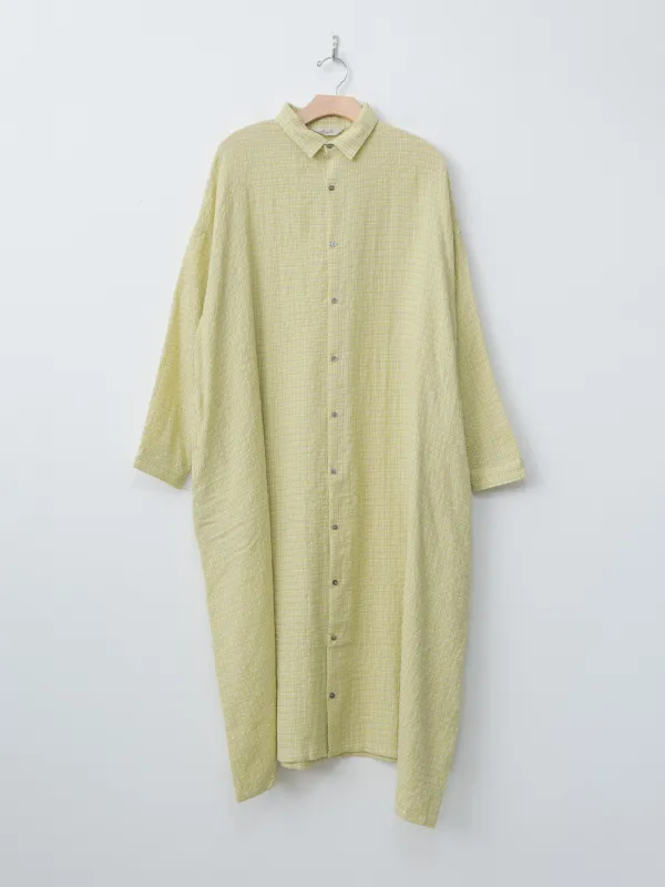 W/C Gingham Dress - Yellow x Gray sold by Namu Shop