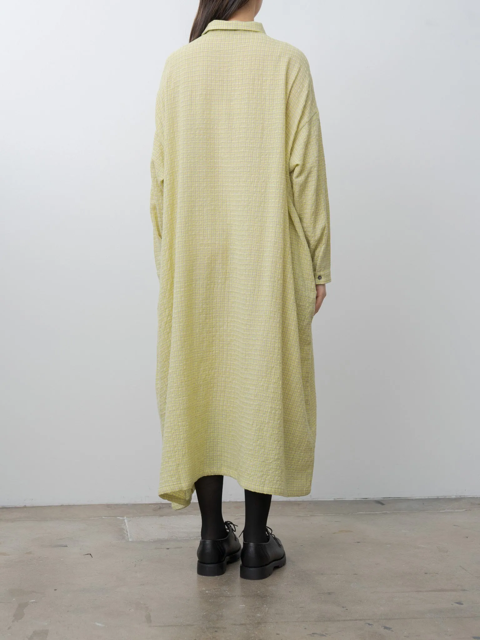 W/C Gingham Dress - Yellow x Gray sold by Namu Shop product image thumbnail 5