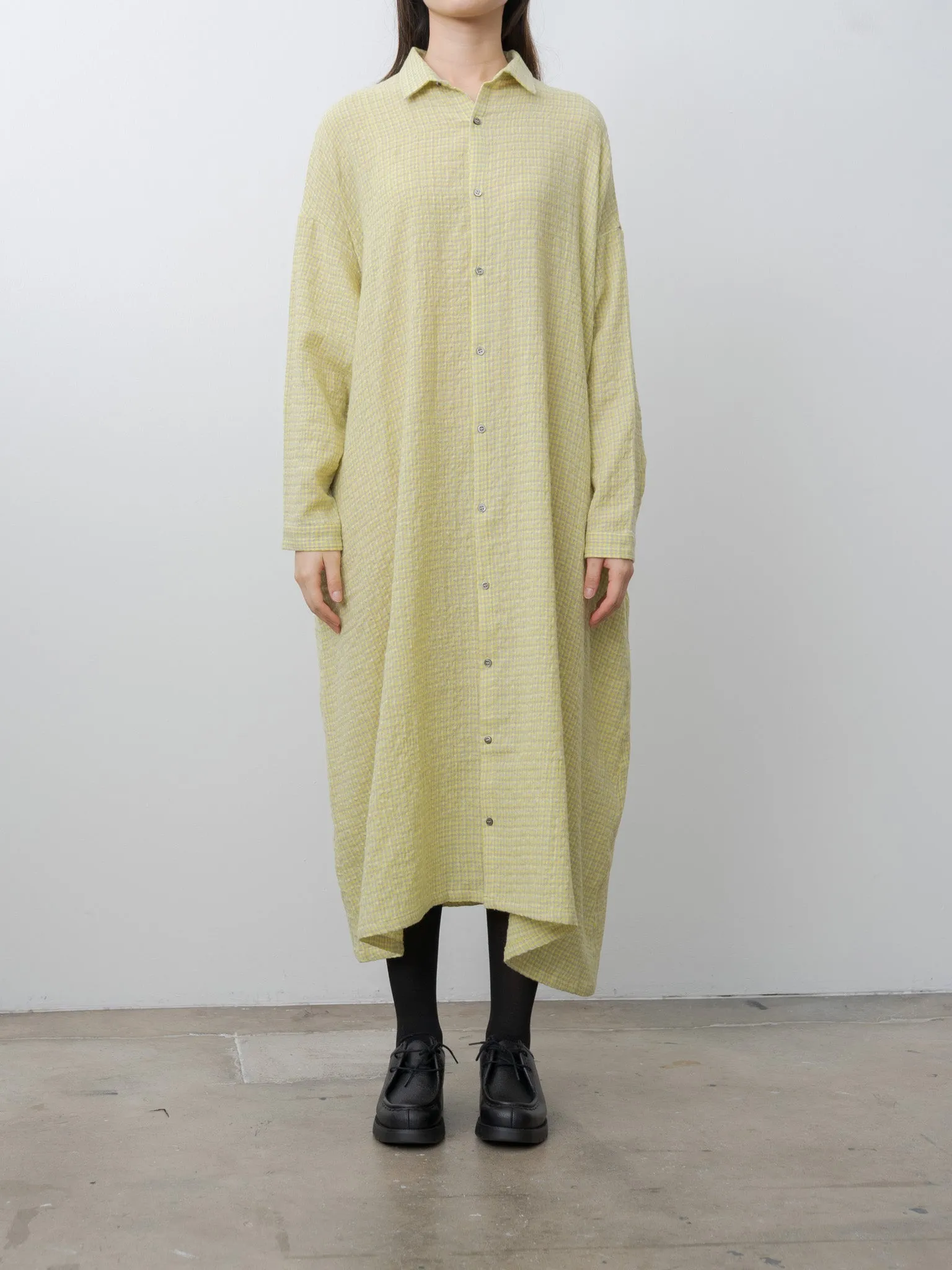 W/C Gingham Dress - Yellow x Gray sold by Namu Shop product image thumbnail 3