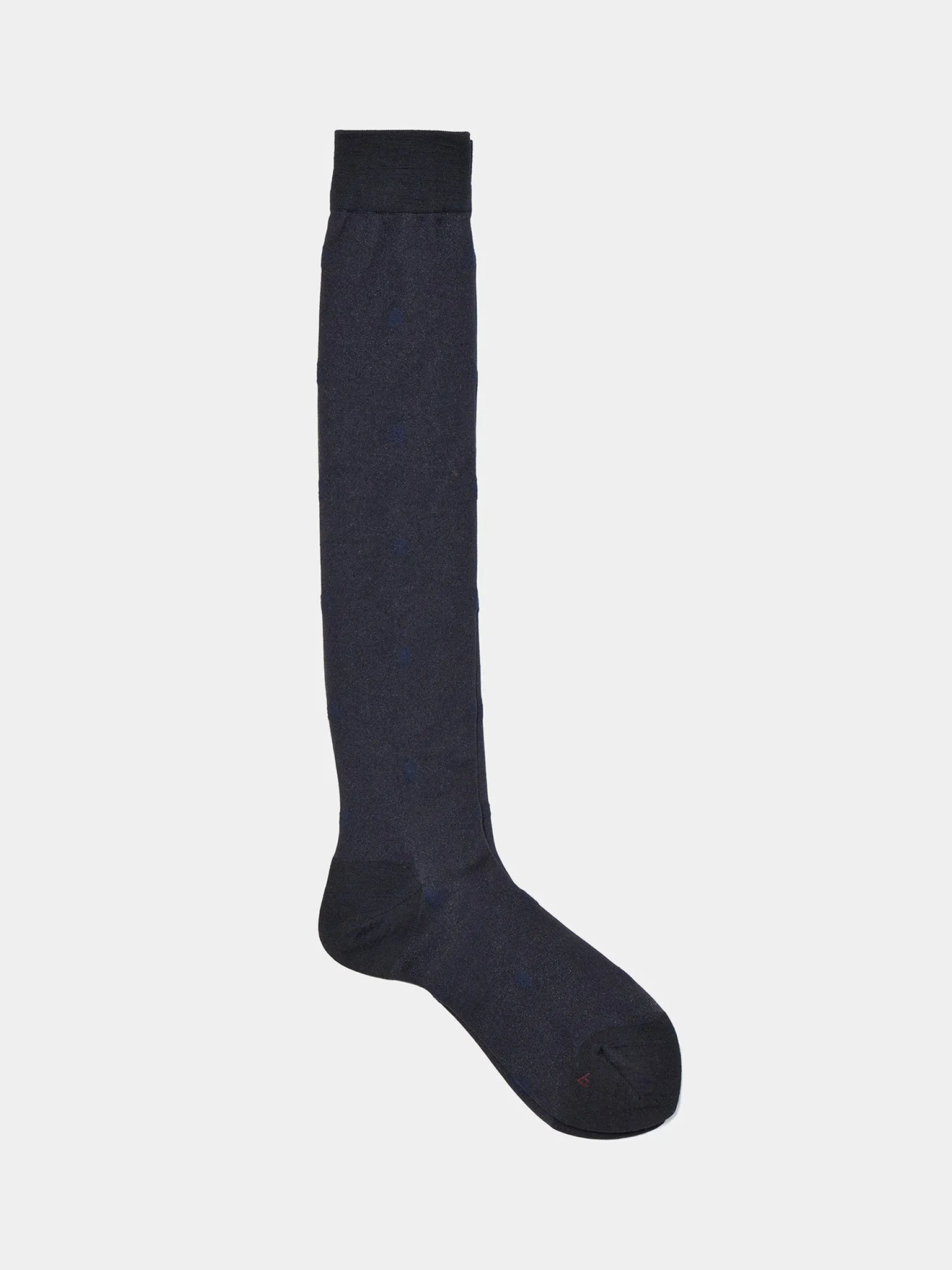 Small Flower Knee High Socks - Black sold by Namu Shop
