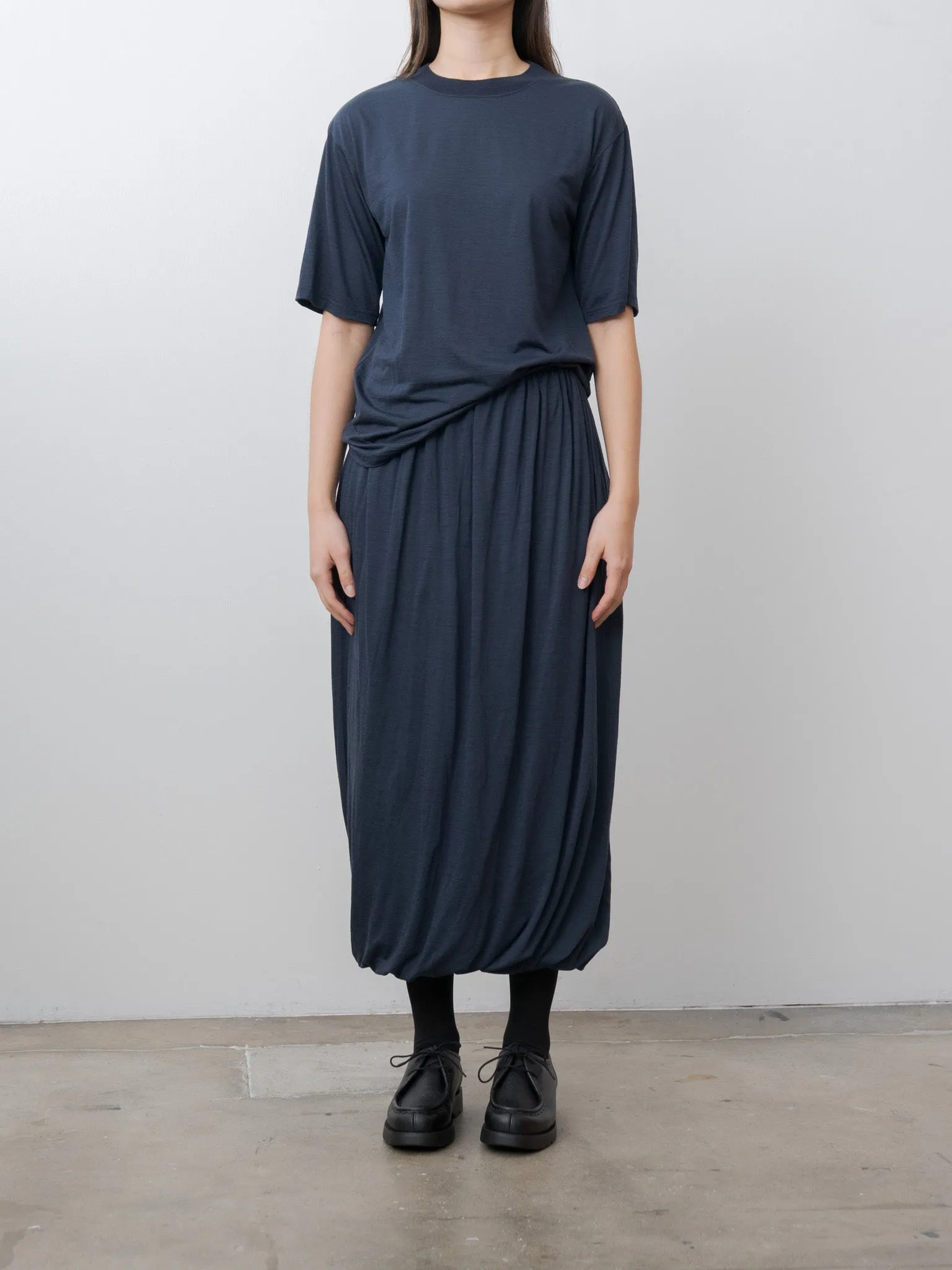 Wool Jersey T-Shirt - Navy sold by Namu Shop product image thumbnail 3