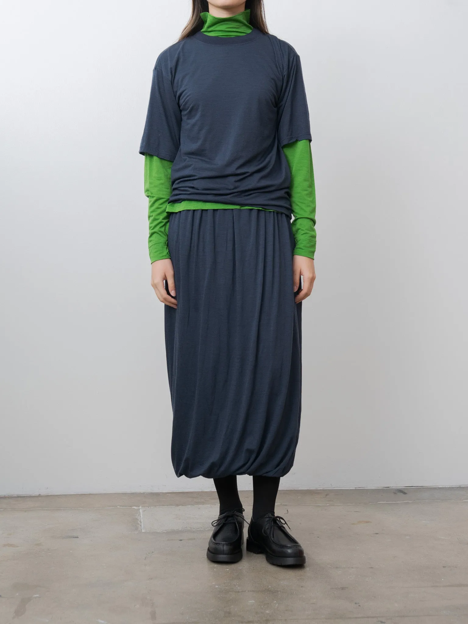 Wool Jersey T-Shirt - Navy sold by Namu Shop product image thumbnail 2