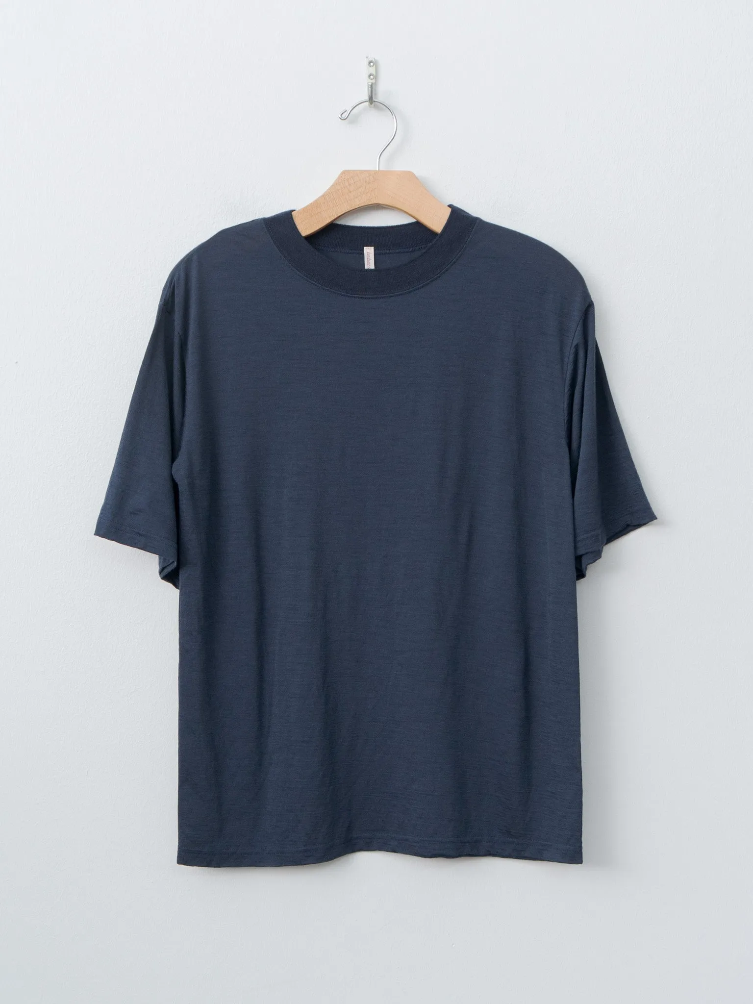 Wool Jersey T-Shirt - Navy sold by Namu Shop