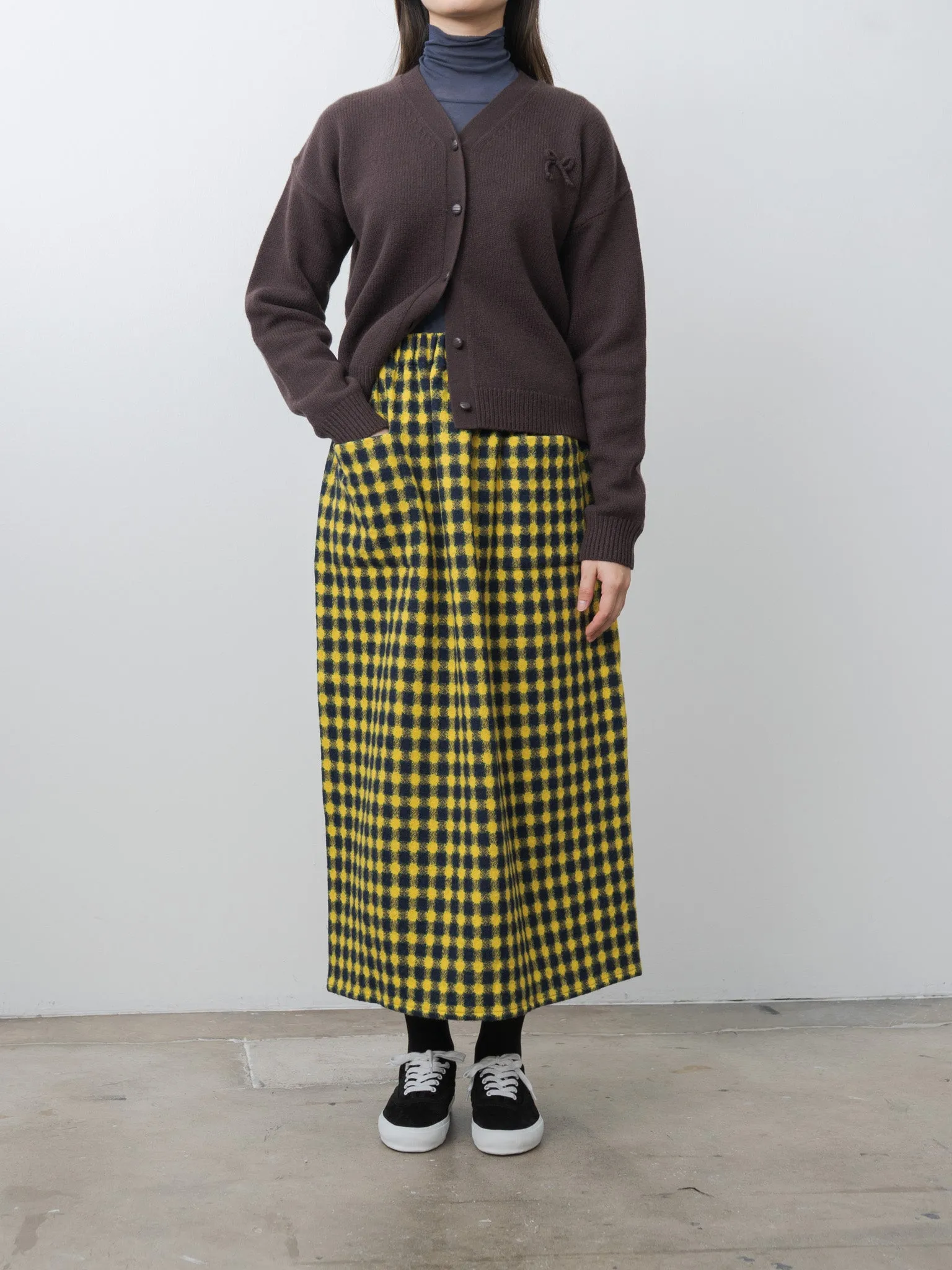 Gooi Skirt - Yellow Check sold by Namu Shop product image thumbnail 2